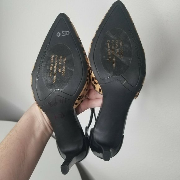 Franco Sarto Dandy Calf Hair D’Orsay Leopard pumps - Picture 8 of 8